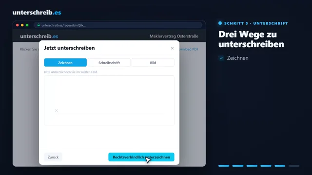 Vorschaubild des Erklärvideos „Als Empfänger unterschreiben“